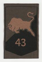 Embleem 43e Gemechaniseerde Brigade (GVT),, Verzamelen, Militaria | Algemeen, Verzenden, Landmacht, Nederland, Embleem of Badge