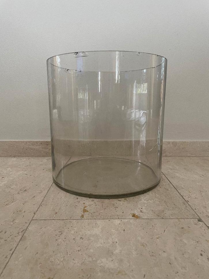 Oude glazen laboratorium bak (vissenkom?), Antiek en Kunst, Antiek | Glas en Kristal, Verzenden