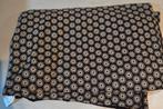 Tricot zwart flowers (150), 120 cm of meer, Zwart, Nieuw, Ophalen of Verzenden