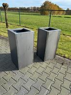 Cortenstaal plantenbakken 40x40x80cm, Ophalen, Zo goed als nieuw, Metaal