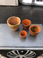 Terra Cotta Potjes - Gebruikt & Nieuw - Diverse Maten, Ophalen, Gebruikt, Rond, Binnen