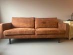 2-3 zits bank kunstleer cognac kleur, Overige materialen, Driepersoons, 75 tot 100 cm, Ophalen of Verzenden