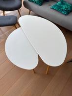 Set van 2 witte salontafels moet vandaag weg, Huis en Inrichting, Tafels | Salontafels, Ophalen, 50 tot 100 cm, Zo goed als nieuw
