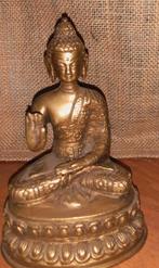 Mooie Koperen Boeddha Beeld - 25cm, Huis en Inrichting, Woonaccessoires | Boeddhabeelden, Ophalen of Verzenden, Zo goed als nieuw
