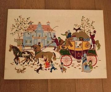 Vintage Borduurwerk "T'Gulden Paert" beschikbaar voor biedingen