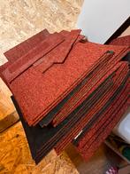 Tapijttegels rood/bruin gratis, Ophalen, Gebruikt, Tapijttegels, Rood