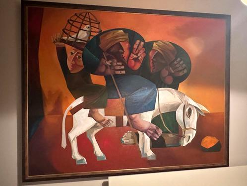 Arkadi Natanov “Blinden”, Antiek en Kunst, Kunst | Schilderijen | Modern, Ophalen