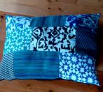 Groot blauw sierkussen, Huis en Inrichting, Woonaccessoires | Kussens, Ophalen, Zo goed als nieuw, Blauw, Vierkant