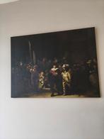 2 canvas schilderijen  de Nachtwacht en meisje met de parel, Ophalen