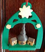 Houten kerstornament kerstboomhanger (2x), Ophalen of Verzenden