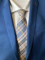 Burberry stropdas, lichtblauw., Kleding | Heren, Stropdassen, Blauw, Ophalen of Verzenden, Zo goed als nieuw, Met patroon