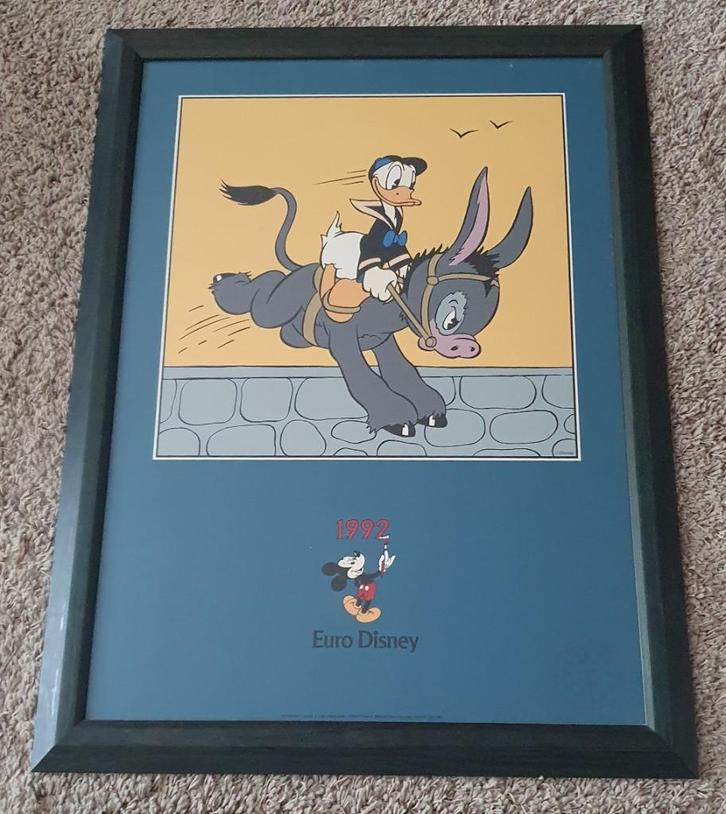 Euro Disney prenten, Verzamelen, Disney, Zo goed als nieuw, Plaatje of Poster, Donald Duck, Ophalen