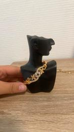 Super Luxe slavenarmband, Staal, Ophalen of Verzenden, Zo goed als nieuw, Goud