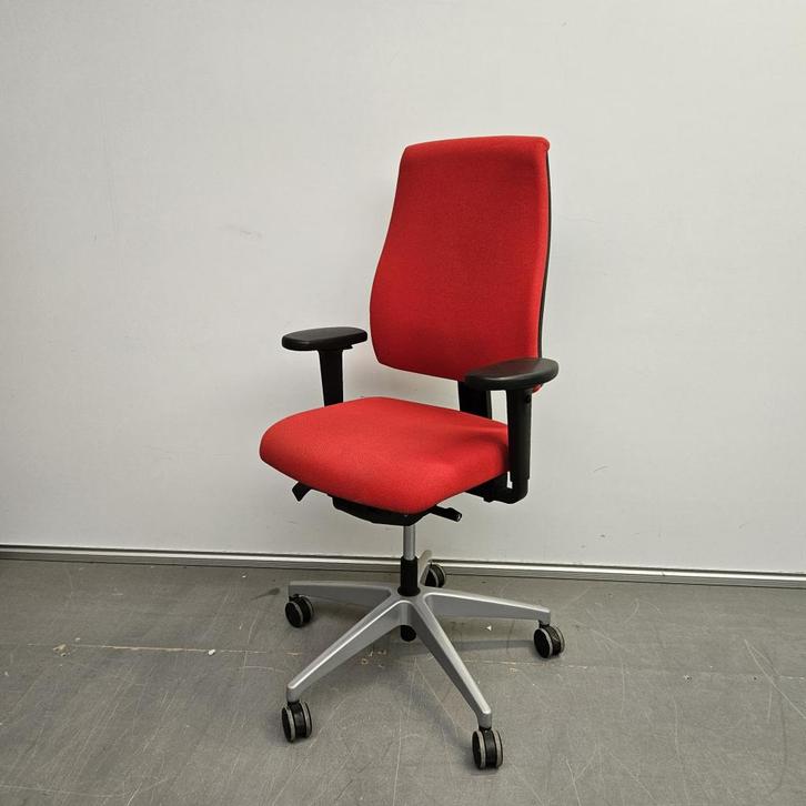 Nette Interstuhl bureaustoel - rode stoffering, Huis en Inrichting, Bureaustoelen, Gebruikt