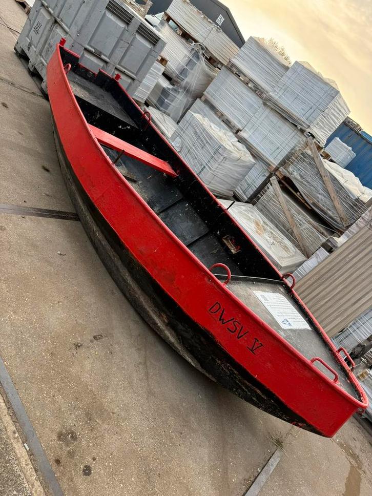 Stalen werkboot reddingsboot 3 stuks beschikbaar!, Watersport en Boten, Accessoires en Onderhoud, Zo goed als nieuw, Overige typen
