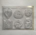 Kerst Gietmal gipsmal met 6 figuren Engeltjes en Hartjes