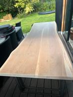 Unieke Boomstamtafel 3x1 mtr, Huis en Inrichting, Tafels | Eettafels, Ophalen, Gebruikt, 200 cm of meer, 50 tot 100 cm