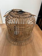 Riviera Maison Rieten Hanglamp, Ophalen, Gebruikt, 50 tot 75 cm, Hout