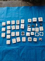 Partij Stopcontacten, Schakelaars en Coax Materiaal, Doe-het-zelf en Verbouw, Ophalen, Gebruikt, Stopcontact