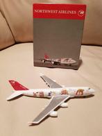 Schabak 1:600 Northwest/KLM B747-400 "world plane" vliegtuig, Verzamelen, Ophalen of Verzenden, Zo goed als nieuw, Schaalmodel