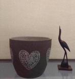 Diverse vintage grijze antraciet bloempotten kamerplanten, Tuin en Terras, Bloempotten, Rond, Ophalen of Verzenden, Zo goed als nieuw