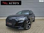 Audi Q3 Sportback 45 TFSI e 3x S line Panodak Matrix Camera, Auto's, Audi, Gebruikt, Met garantie (alle), Leder en Stof, Zwart
