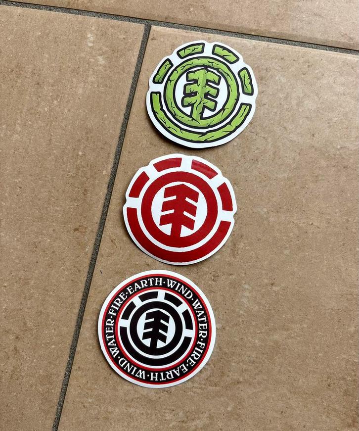 Element sticker set - 3 stickers, Verzamelen, Stickers, Nieuw, Ophalen of Verzenden