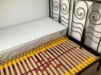 Bed IKEA met  2 losse beweegbare bodems 160x200, Ophalen, Gebruikt, Zwart, Tweepersoons