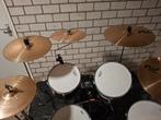 Zwart Drumstel Compleet, Ophalen of Verzenden, Gebruikt, Pearl