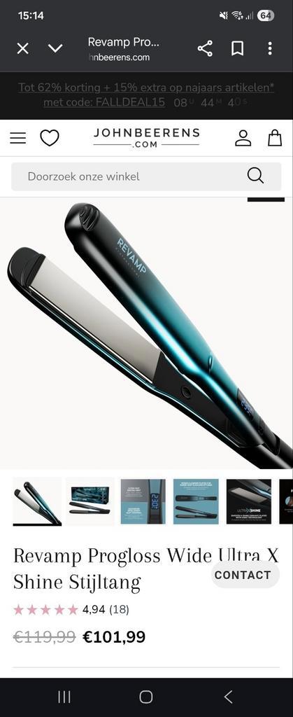 Revamp Progloss Wide Ultra X Shine Stijltang, Witgoed en Apparatuur, Persoonlijke-verzorgingsapparatuur, Zo goed als nieuw, Haarverzorging