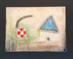 Abstract Schilderij Hans Hogendoorn 40x30, Ophalen