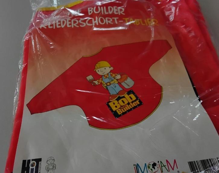 Bob de Bouwer kliederschort (knutselschort - verfschort) - n, Kinderen en Baby's, Speelgoed | Educatief en Creatief, Nieuw, Knutselen