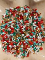 Mix van staafjes en rocailles kerst glaskraaltjes, Hobby en Vrije tijd, Verzenden, Nieuw, Kraal