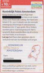 Koninklijk Paleis Amsterdam entree € 10,- p.p. Postcode bon., Tickets en Kaartjes, Drie personen of meer, Kortingskaart