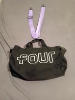 Zwarte FOUR Tas met Paarse Schouderband, Sieraden, Tassen en Uiterlijk, Tassen | Schoudertassen, Ophalen, Zo goed als nieuw, Zwart