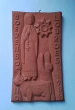 Keramiek afbeelding,Henk Potters! Boerenbond lourdes 1954, Ophalen of Verzenden, Minder dan 50 cm, Schilderij, Minder dan 50 cm