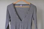 Petit Bateau vestje maat L smalle streepjes blauw wit, Blauw, Petit Bateau, Maat 42/44 (L), Ophalen of Verzenden