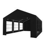 Partytent huren | zwart 4x6 | Inclusief opbouw & afbouw, Ophalen of Verzenden, Zo goed als nieuw, Verjaardag