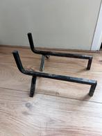 Houtblok standaard ijzer voor openhaard  34x16x8 cm, Huis en Inrichting, Haarden, Ophalen of Verzenden, Zo goed als nieuw, Houthaard