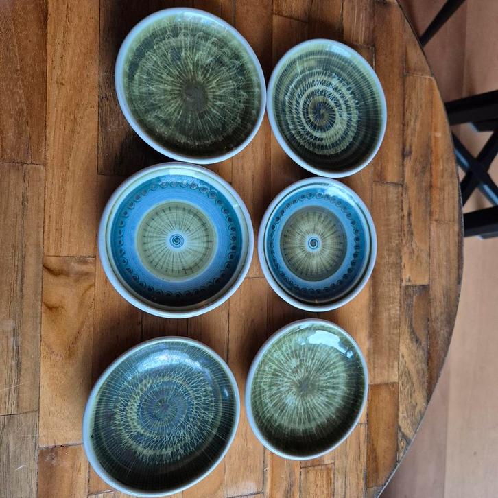 Rye Pottery England Theetips Set, Huis en Inrichting, Keuken | Servies, Gebruikt, Overige typen, Overige stijlen, Aardewerk, Ophalen of Verzenden