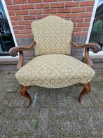 Ouderwetse fauteuil, opknapper, Huis en Inrichting, Fauteuils, Ophalen, Hout, Gebruikt, Minder dan 75 cm