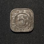 5 cent 1943 zink mooie kwaliteit, Verzenden, Koningin Wilhelmina, 5 cent, Losse munt
