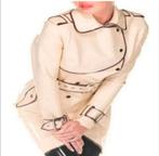 Latex trenchcoat met details, tm 3XL, Verzenden, Nieuw, Beige