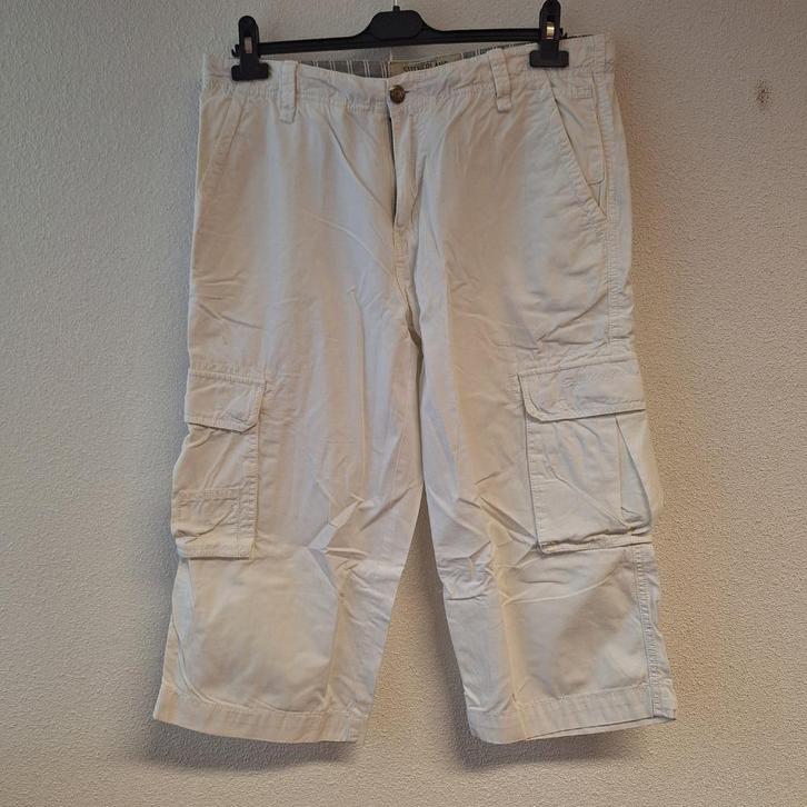 Heren bermuda ¾ , wit, Sutherland, L, Kleding | Heren, Broeken en Pantalons, Zo goed als nieuw, Maat 52/54 (L), Wit, Ophalen of Verzenden