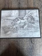 Vintage Tekening Hond met Pups - Agnieszka K. Colon, Ophalen of Verzenden