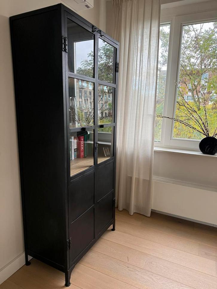 Industriële Stalen Kast - Tijdloos Design, Huis en Inrichting, Kasten | Boekenkasten, Gebruikt, 50 tot 100 cm, 150 tot 200 cm