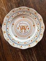 Bord tgv 25 jarig huwelijk Wilhelmina en Hendrik, Ophalen of Verzenden, Servies