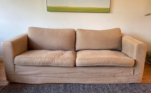 2x Linteloo bank (design) Easy Living beige - zand, Huis en Inrichting, Banken | Bankstellen, Zo goed als nieuw, Rechte bank, Driepersoons