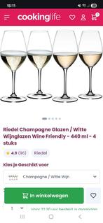8 Riedel Champagneglazen / Witte wijnglazen, Ophalen, Glas of Glazen, Nieuw, Glas