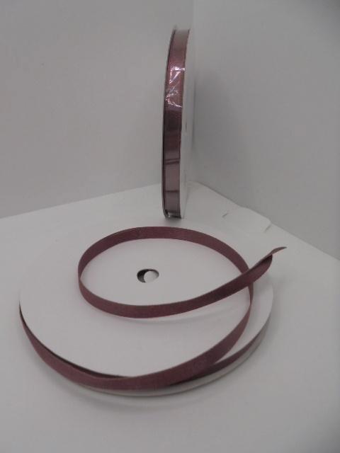 LINT SATIJN SATIJNLINT DKR. ROOD BRUIN 6 MM 10 MTR NIEUW, Hobby en Vrije tijd, Naaien en Fournituren, Nieuw, Lint, Band of Elastiek